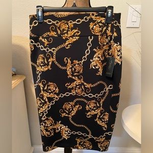 Thalia sodi scuba skirt size M black